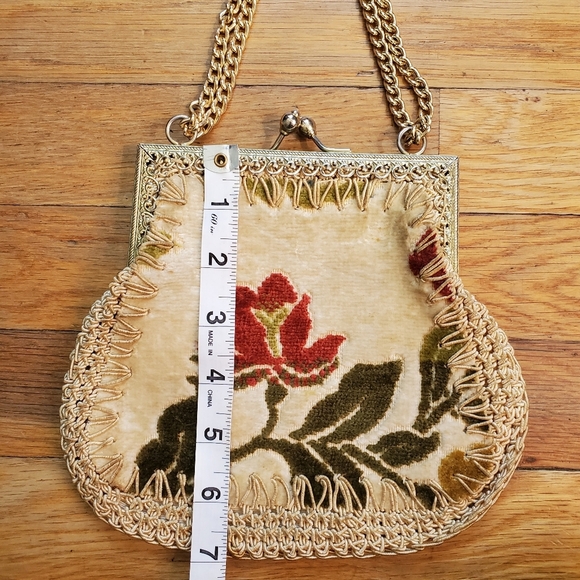 Vintage Mister Simon Ernest made in Italy floral bag purse - Picture 5 of 12